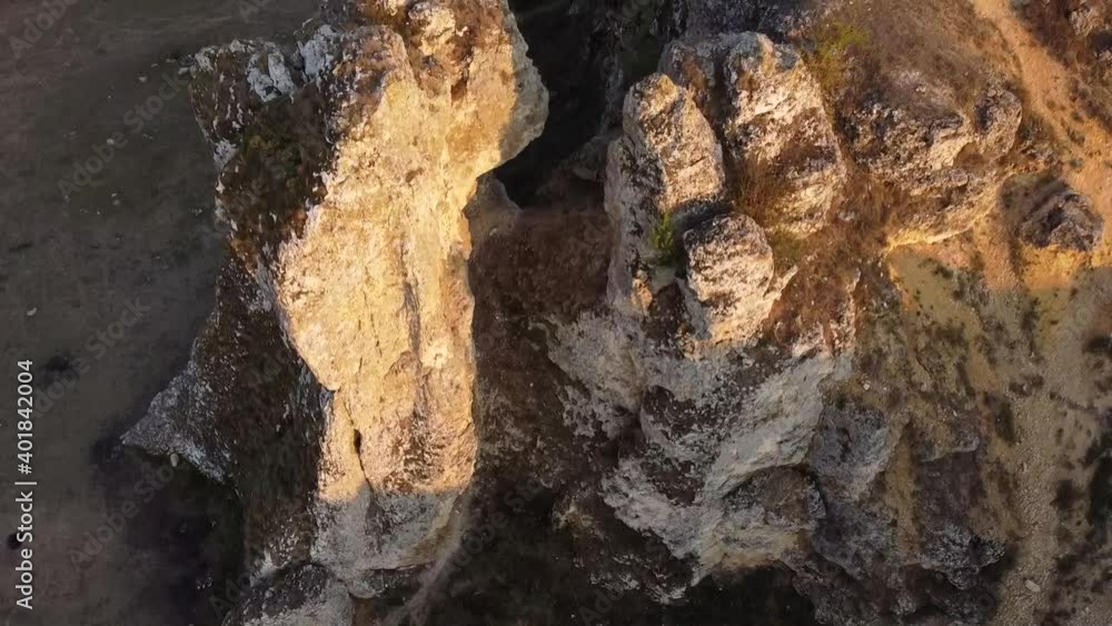 Mountain stone aerial view Mountain stone aerial view