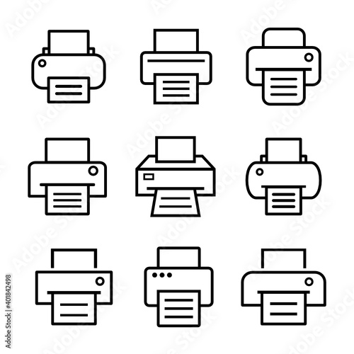 drukarka zestaw ikon