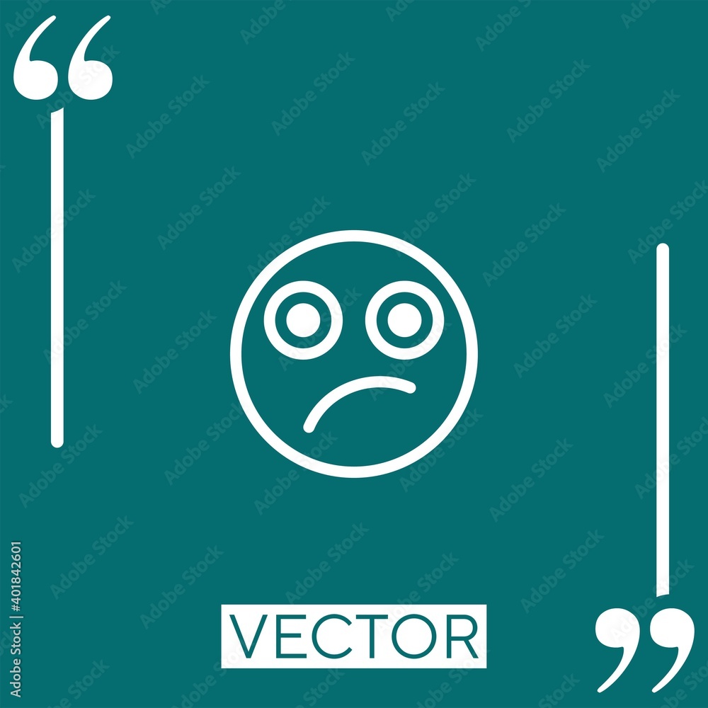 sceptic vector icon Linear icon. Editable stroke line sceptic vector icon Linear icon. Editable stroke line
