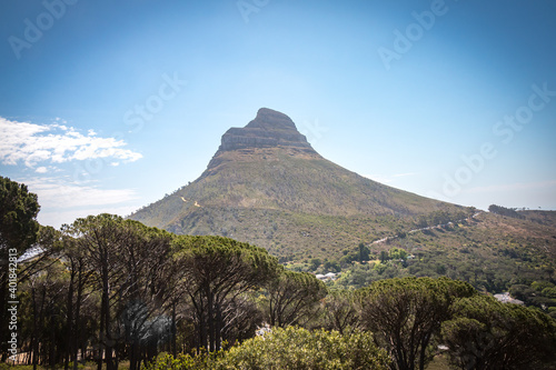 table mountain, lion's head, cape town, south africa