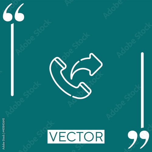 outbound Linear icon. Editable stroke line