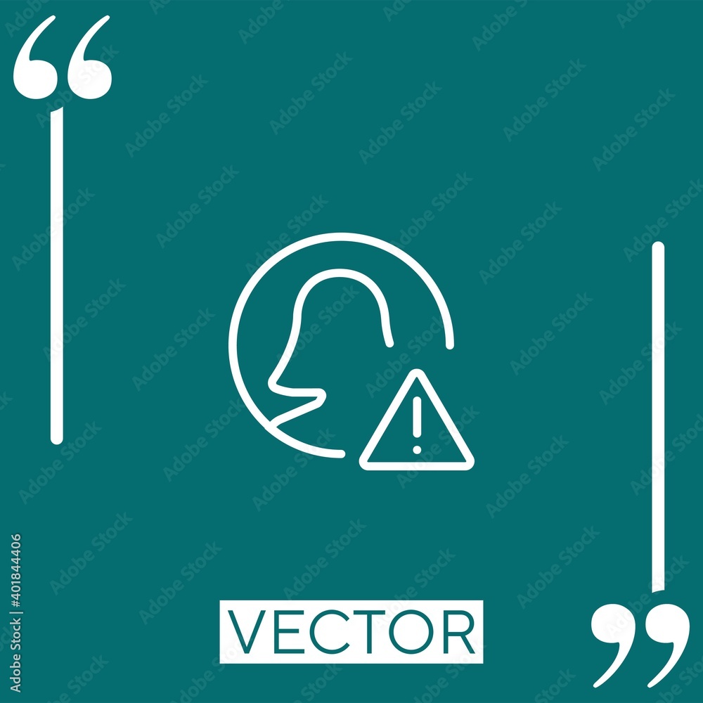 user vector icon Linear icon. Editable stroke line user vector icon Linear icon. Editable stroke line