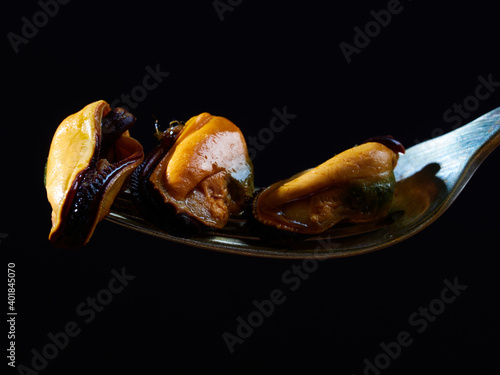 Preserve can of blue mussel in Escabeche Sauce