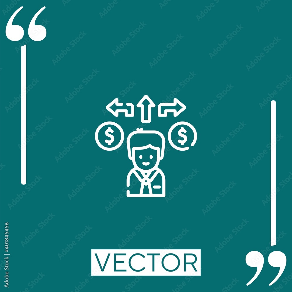 opportunities vector icon Linear icon. Editable stroked line opportunities vector icon Linear icon. Editable stroked line