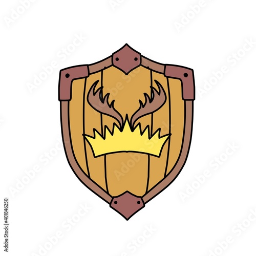 Quadro su tela Shield with the coat of arms of the house of Bratheons