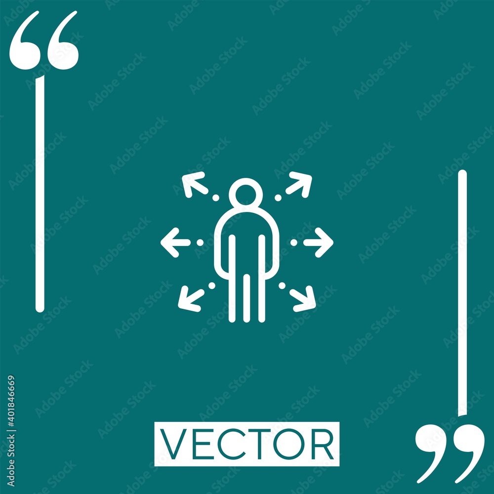 humanpictos vector icon Linear icon. Editable stroked line humanpictos vector icon Linear icon. Editable stroked line