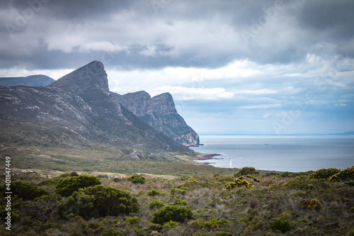 cape of good hope, dramatic sky, south africa