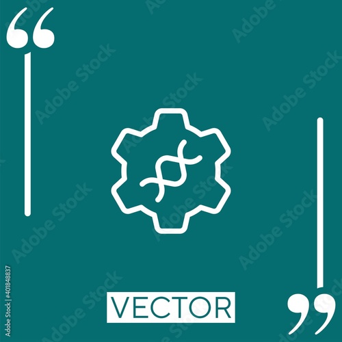 application settings vector icon Linear icon. Editable stroked line