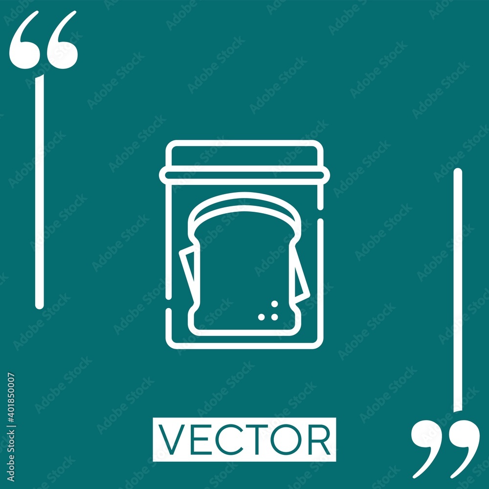 sandwich vector icon Linear icon. Editable stroked line sandwich vector icon Linear icon. Editable stroked line