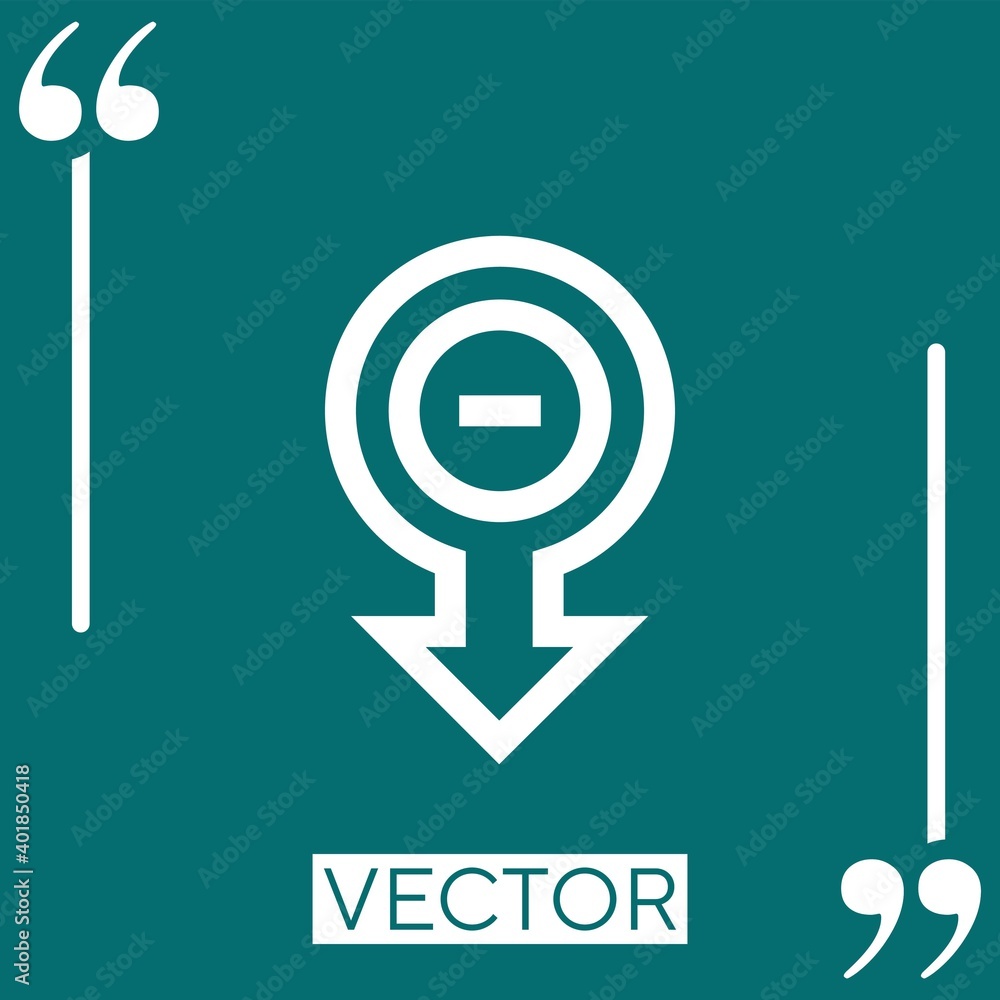 substract vector icon Linear icon. Editable stroked line substract vector icon Linear icon. Editable stroked line