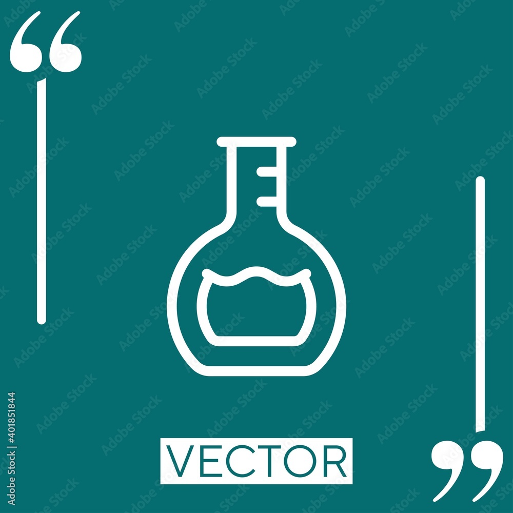 liquid vector icon Linear icon. Editable stroked line