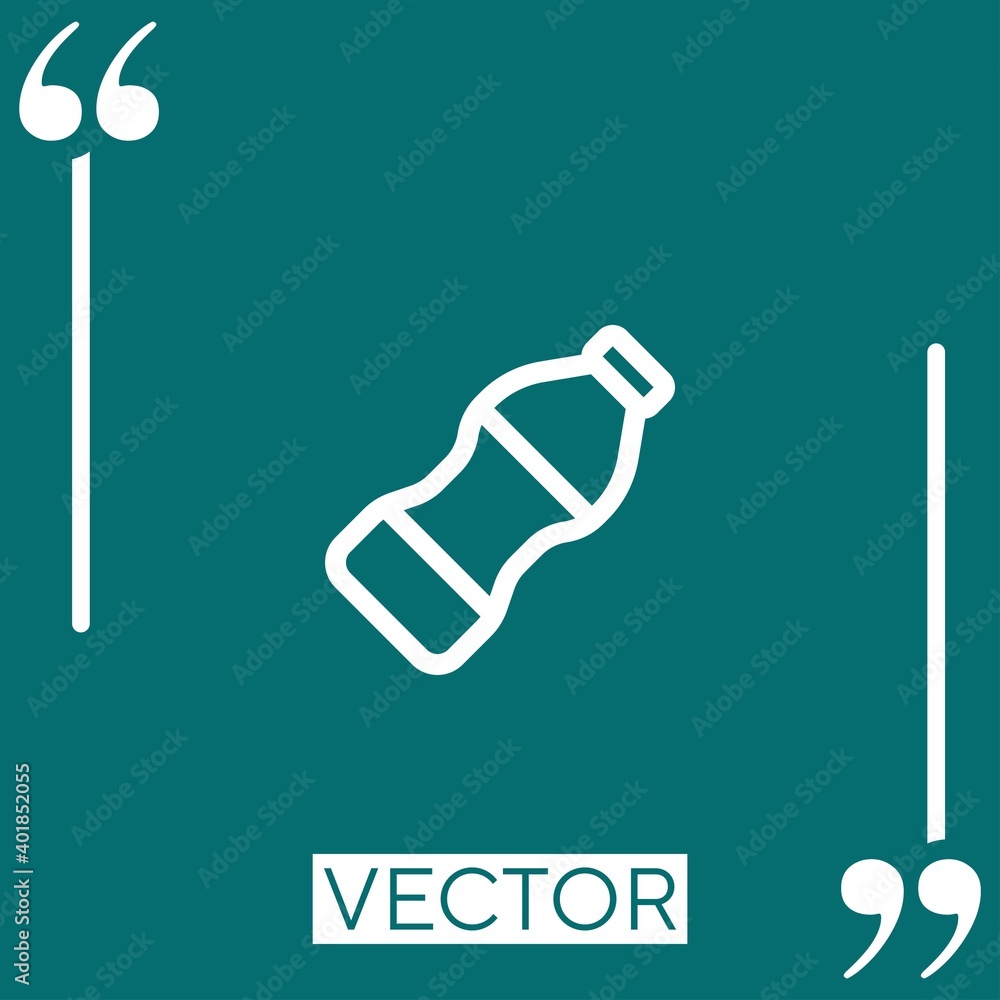 bottle vector icon Linear icon. Editable stroked line