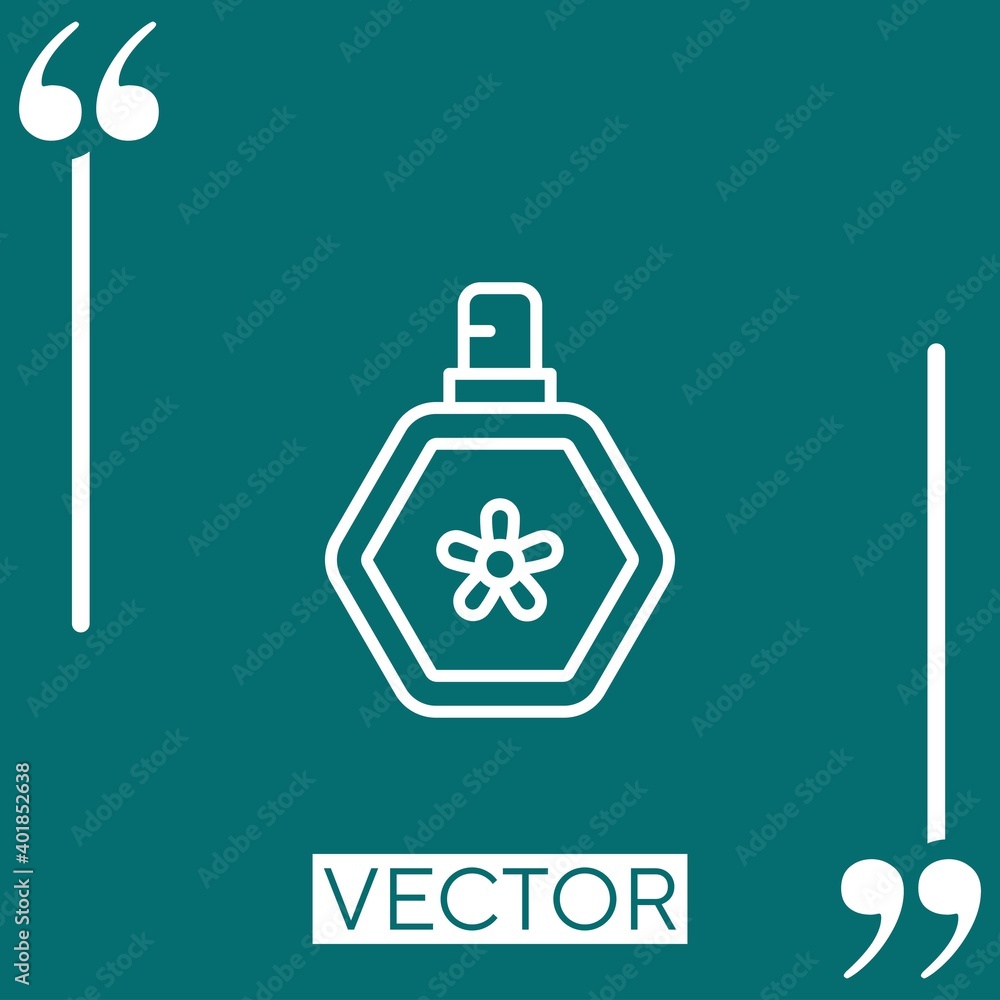 Obraz premium perfume vector icon Linear icon. Editable stroked line