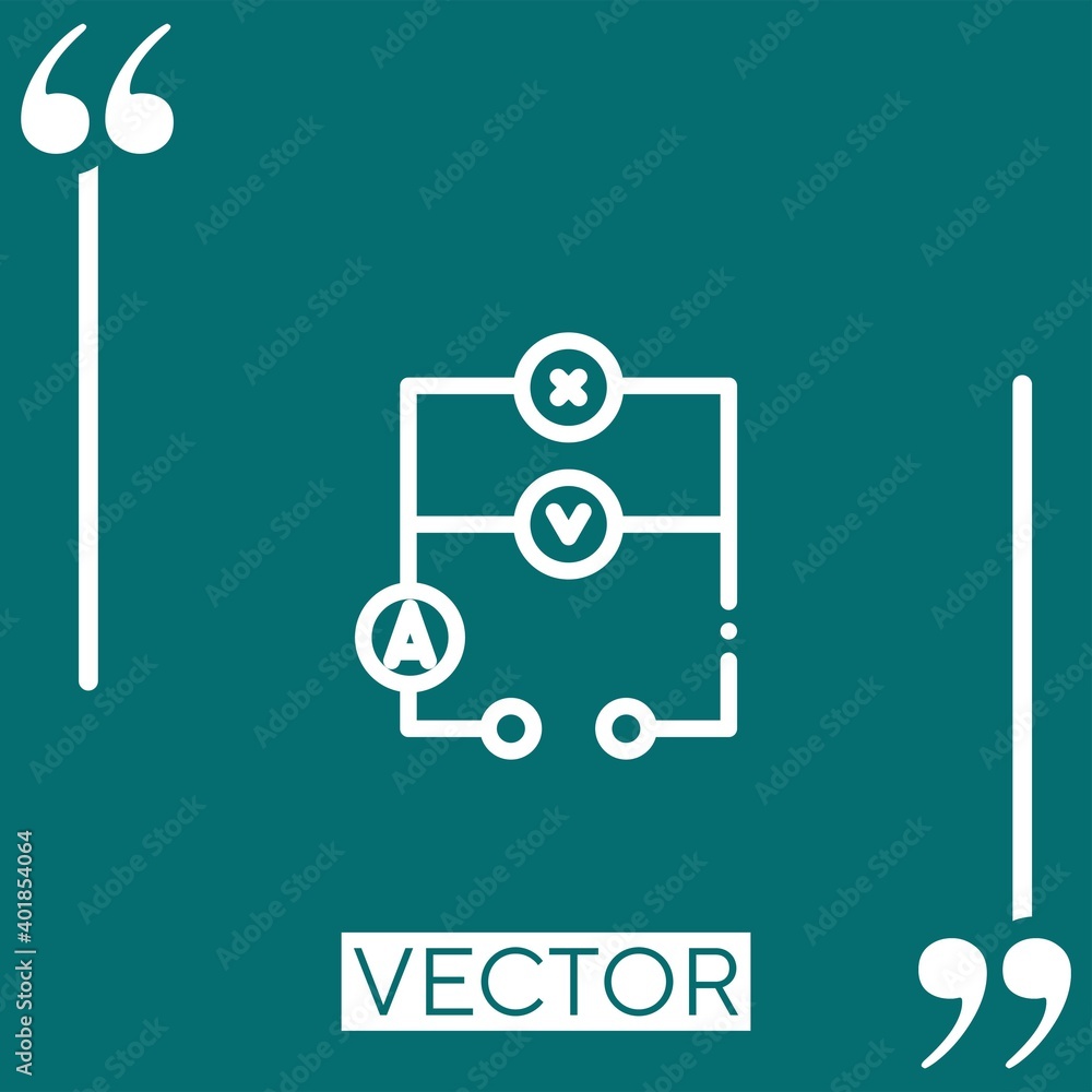 circuit Linear icon. Editable stroke line circuit Linear icon. Editable stroke line