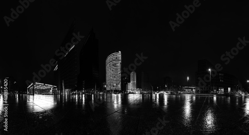 Obraz na płótnie Panorama of the german City Berlin w salonie