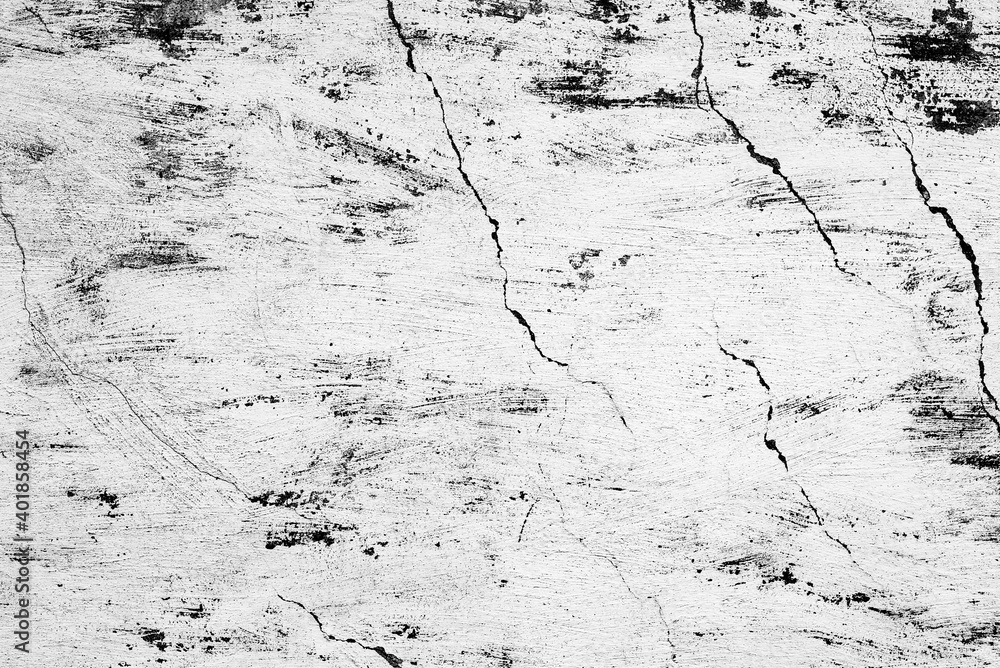 Obraz premium Texture of a concrete wall with cracks and scratches which can be used as a background