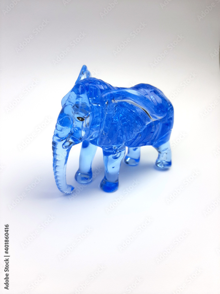 Naklejka premium blue elephant toy