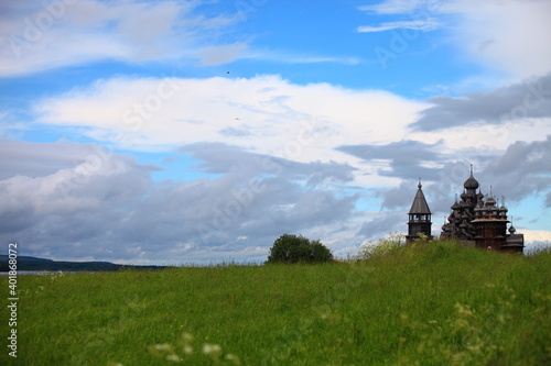 wooden churches in the open air reserve kizhi russia