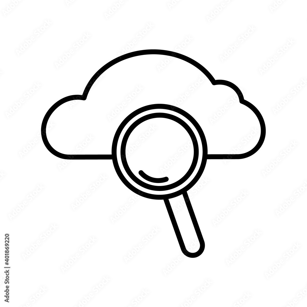 Cloud storage icon. Pictogram for backup. Isolated on white background. Cloud storage icon. Pictogram for backup. Isolated on white background.