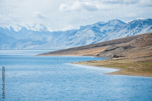 Lake Tso Moriri, Panoramas of the Himalayas, North India, Ladakh and Kashmir, Zanskar, Tibet and the Tibetan plateau, lake and mountains