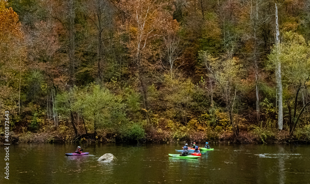 kayak paddles on Breaks Interstate Park lake kayak paddles on Breaks Interstate Park lake