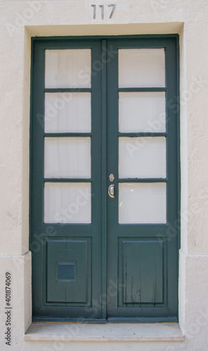 Old wooden door