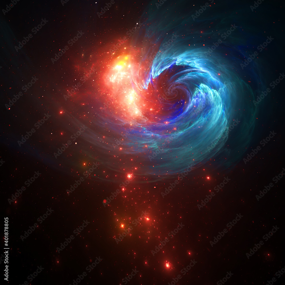 Obraz premium Computer-generated abstract fractal background.