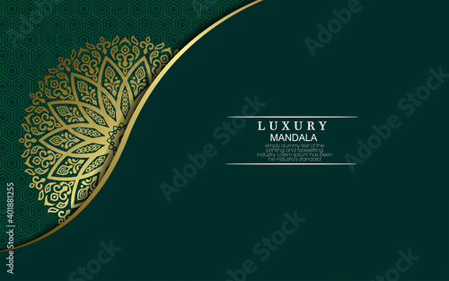 Luxury ornamental mandala background with arabic islamic east pattern style premium vector