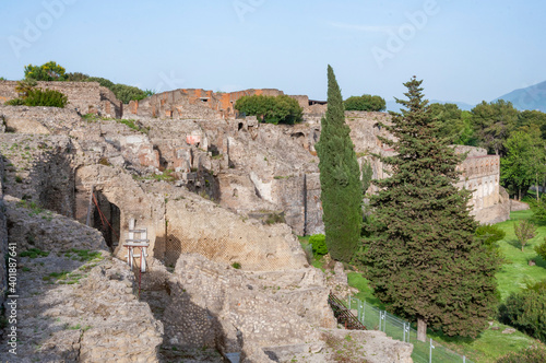 Archeaological site of Pompeii, near Naples, Italy photo