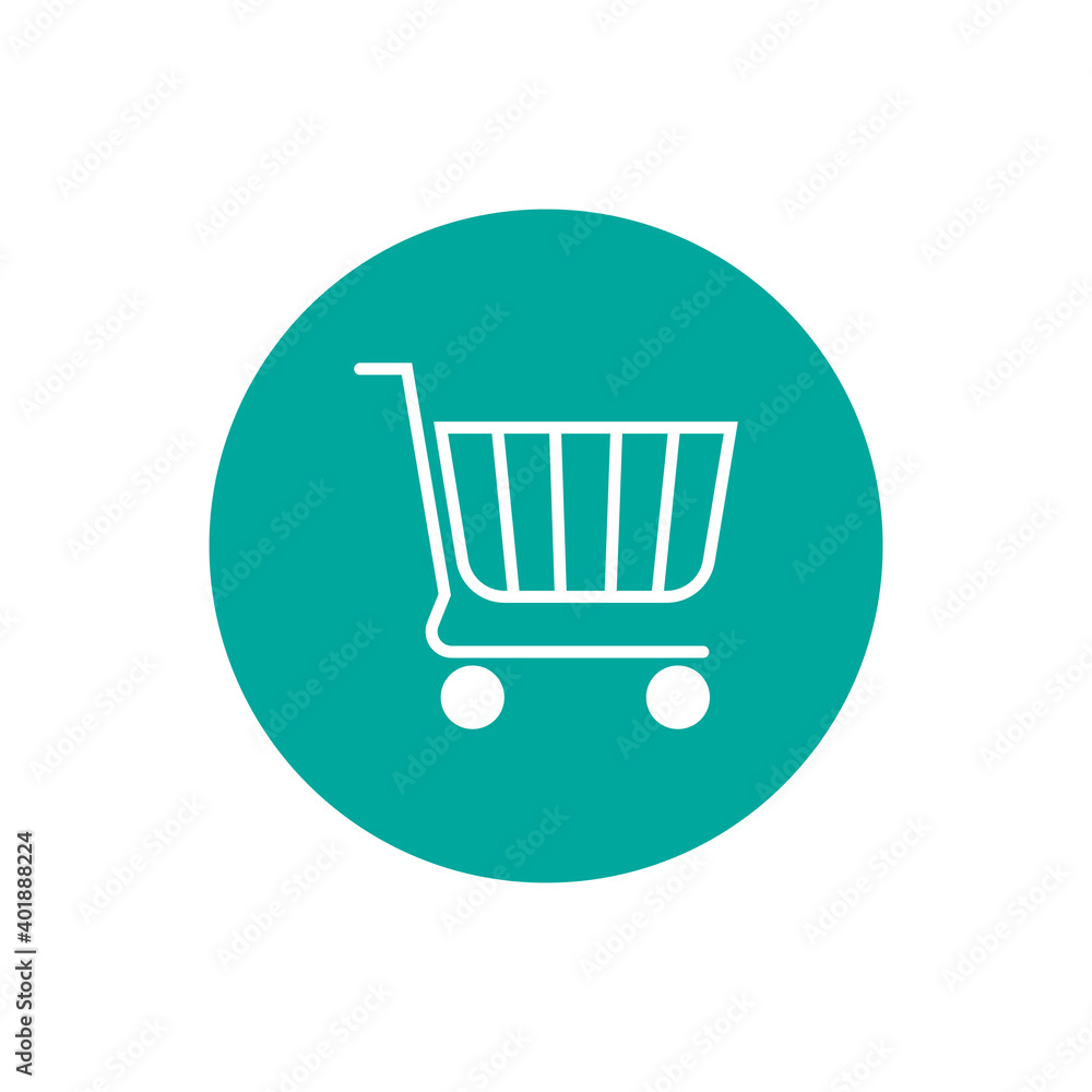 Shopping icon design. Shopping cart isolated on white background Shopping icon design. Shopping cart isolated on white background