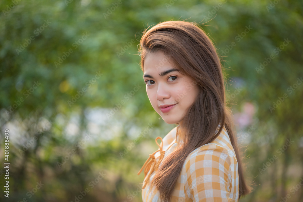 Portrait beautiful asian woman