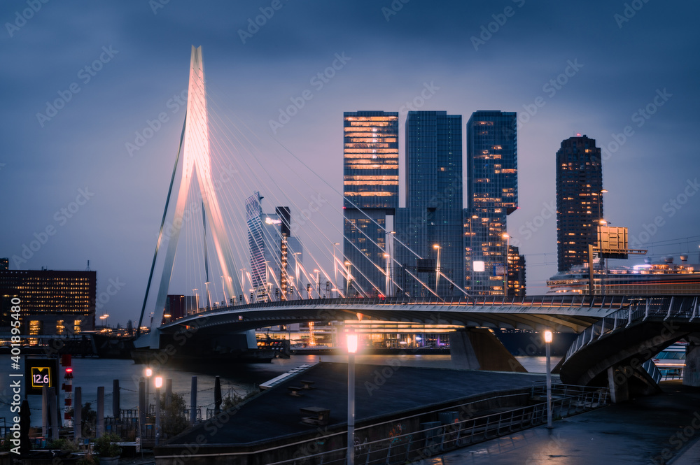 Fototapeta premium Skyline of Rotterdam