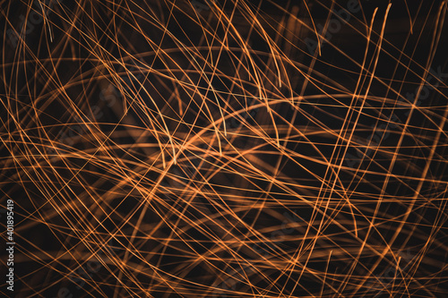 Abstract moving lights, light trails