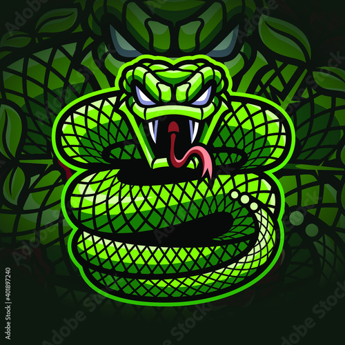 Viper esport mascot logo design