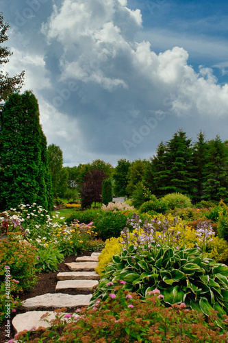 Lovely Garden at Rouyn   Quebec   With Footpath