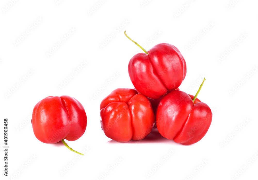 Barbados cherry, Malpighia emarginata, from central of Thailand Barbados cherry, Malpighia emarginata, from central of Thailand