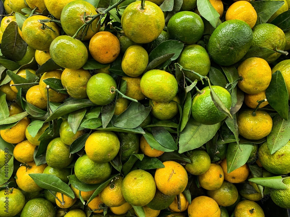 Lime citrus fruits in fruits market