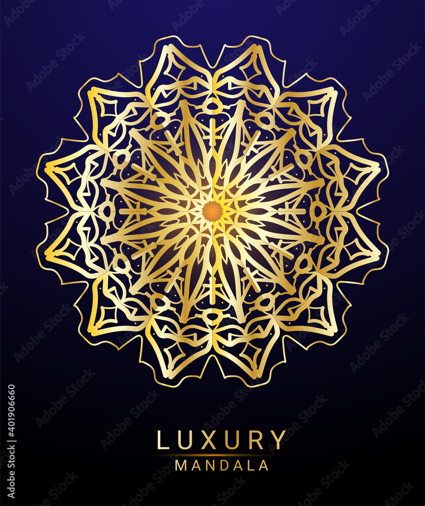 Luxury mandala for henna, mehndi, tattoo, decoration. decorative ornament in ethnic oriental style. doodle ornament. outline hand draw illustration. coloring book page.