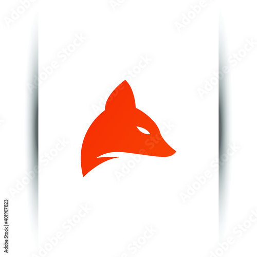 wolf monogram logo icon design with simple modern style