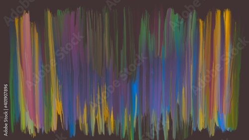 Obraz na płótnie Abstract background painted in oil. Modern contemporary Art. Illustration made with a digital brush on canvas. Poster with neon color paints. w salonie