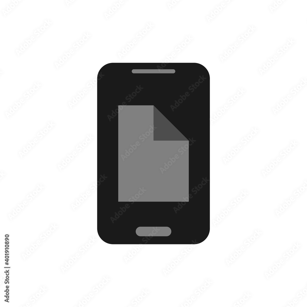 Illustration Vector Graphic of File on Mobile Logo. Perfect to use for Technology Company Illustration Vector Graphic of File on Mobile Logo. Perfect to use for Technology Company