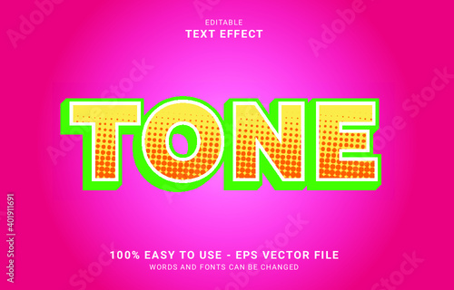 editable text tone effect