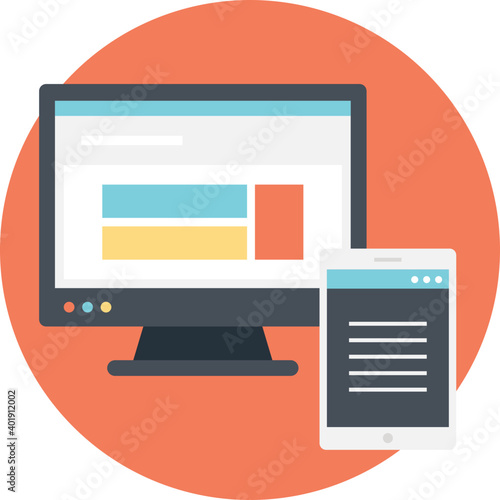 Visitor Management Software Flat Icon
