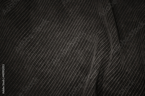 Wallpaper Mural Brown abstract fabric background. Dark brown corduroy texture background. Ribbed fabric with soft folds background. Elegant background for with copy space for your design. Torontodigital.ca