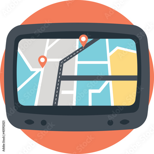 Gps Device Flat Icon
