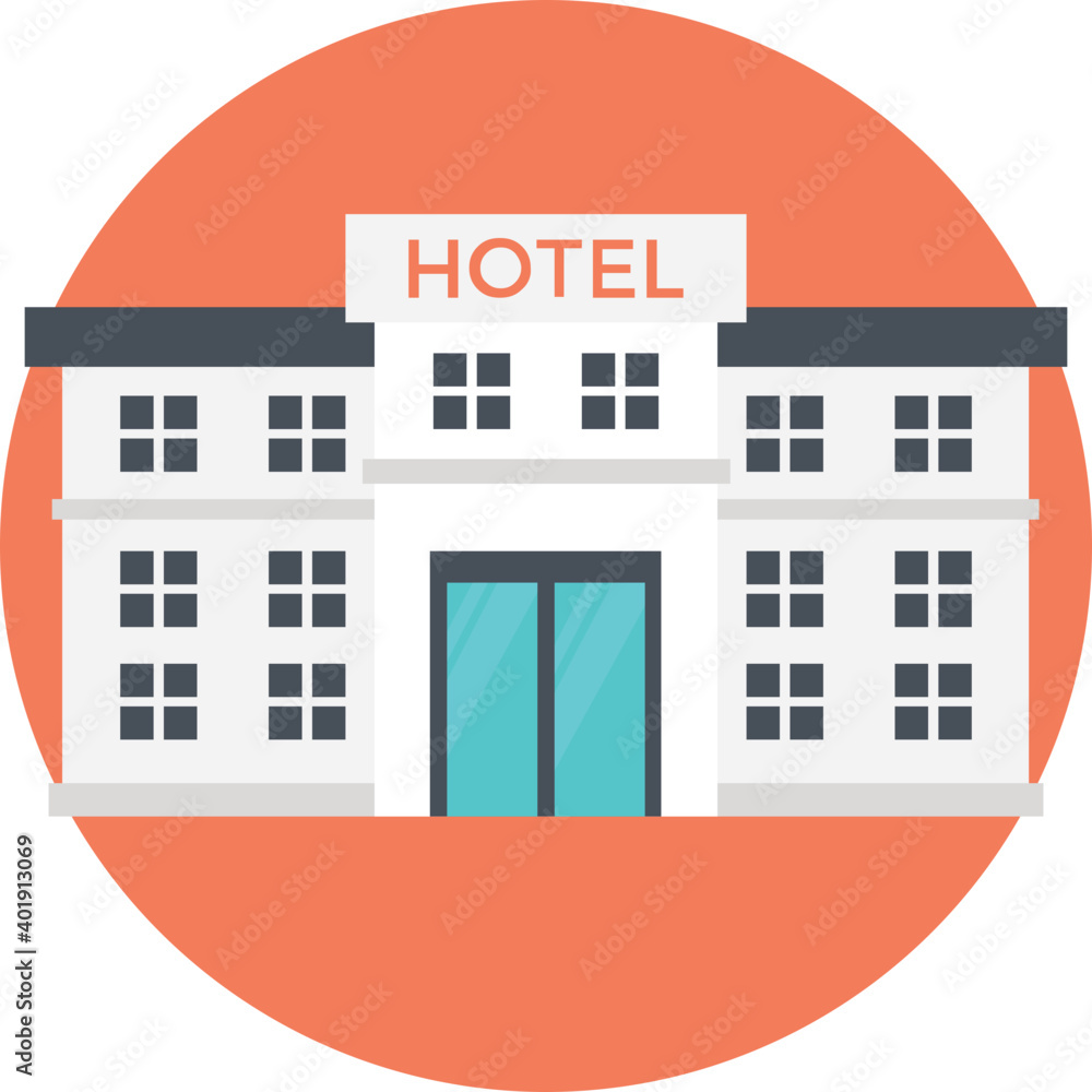 Naklejka premium Hotel 