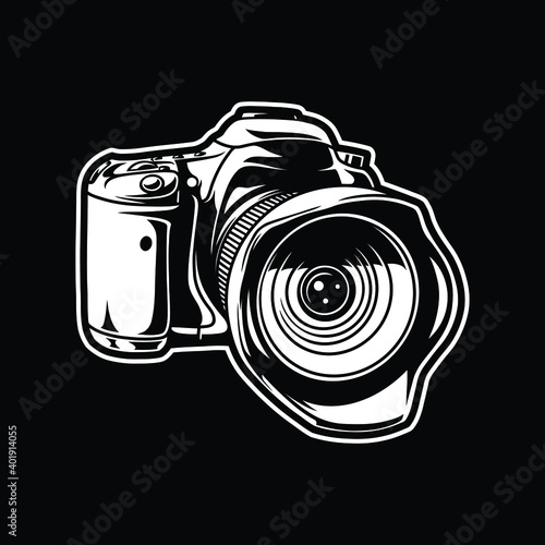 DSLR camera illustration design