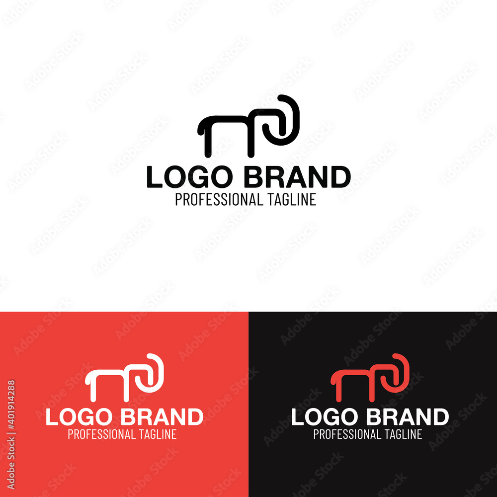 Abstract logo design. Creative vector logo template.