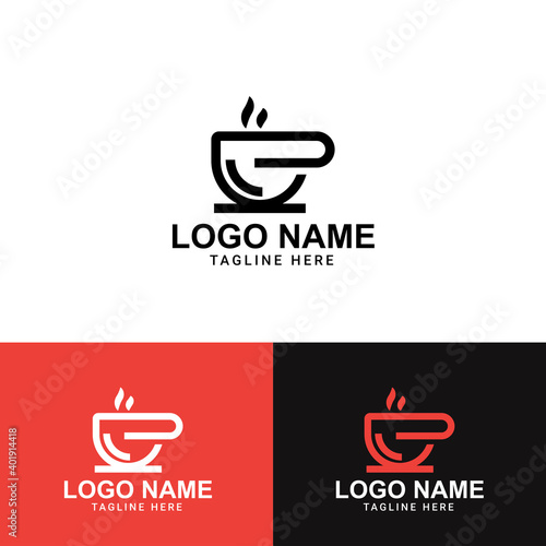 Vector logo chef tea burgers. . Illustration vector, eps10.