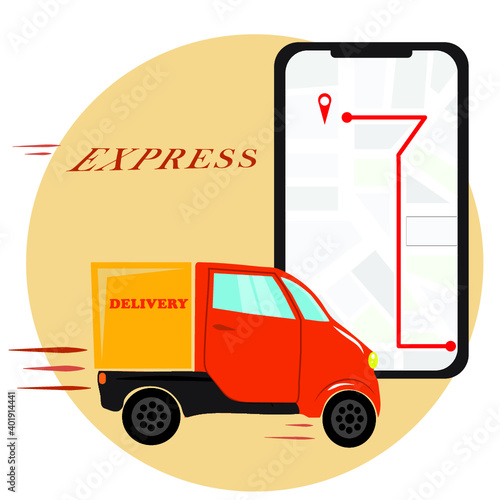 Delivery truck